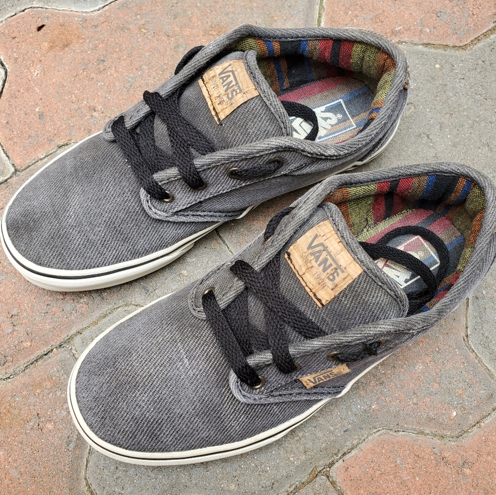 Youth VANS 721356 Gray/Faded Black Cork Branding 4